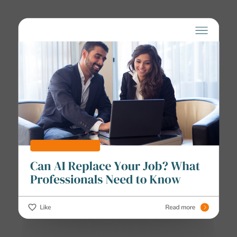 Can AI Replace Your Job? What Professionals Need to Know
